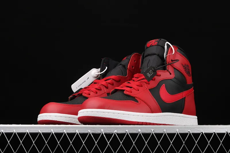 All Categories Air Jordan Jordan Series Basketball Shoes Air Jordan 1 High Pure Original Version Air Jordan 1 Hi 85 AJ1 Joe 1 Reversed Black and Red Forbidden High Basketball Shoes BQ4422-600